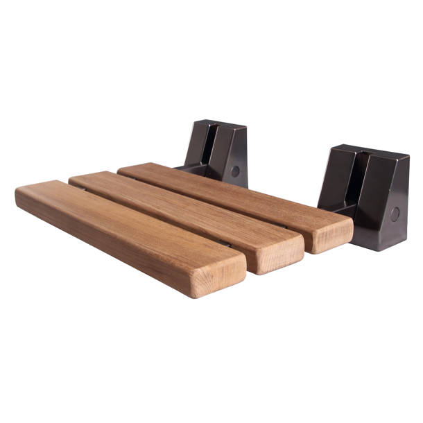 Barclay 16" Wall Mounted Teak Shower Chair & Reviews Wayfair